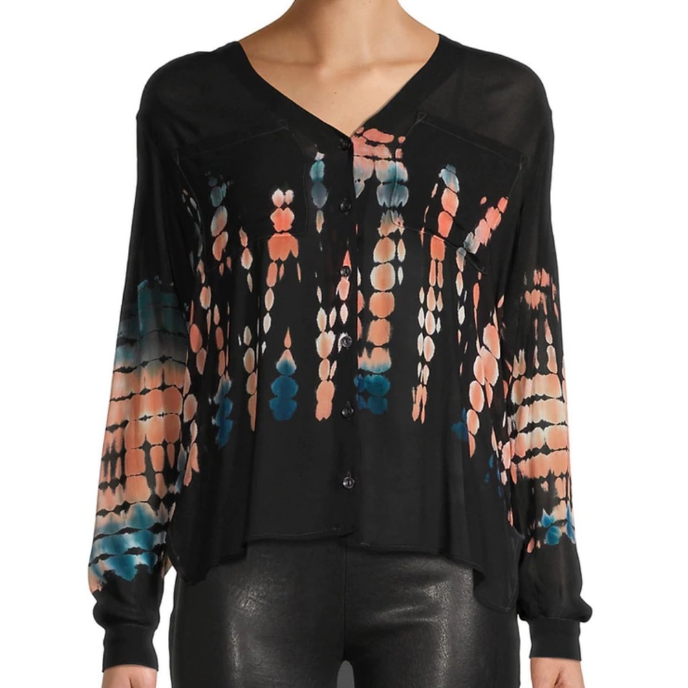 YFB Young Fabulous & Broke Frankie Abstract-Print Top size S $248